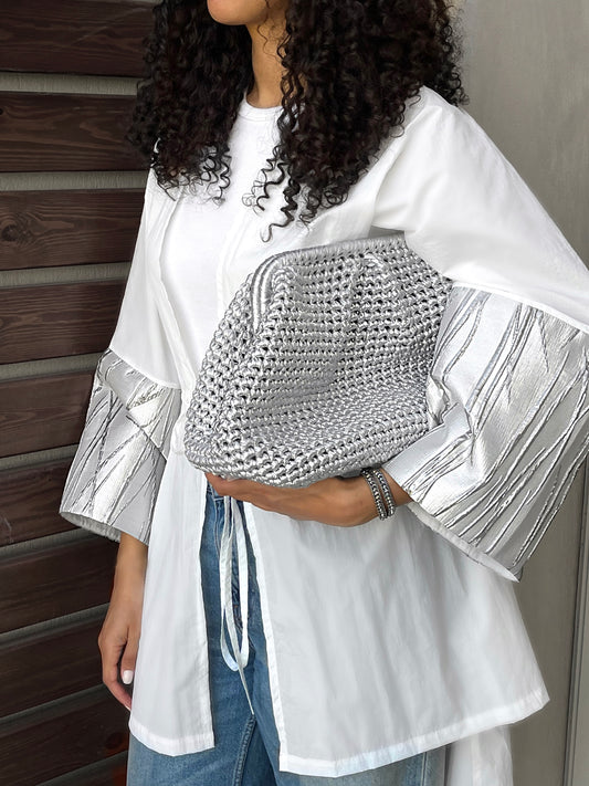 Kimono Brocar Silver Sleeve