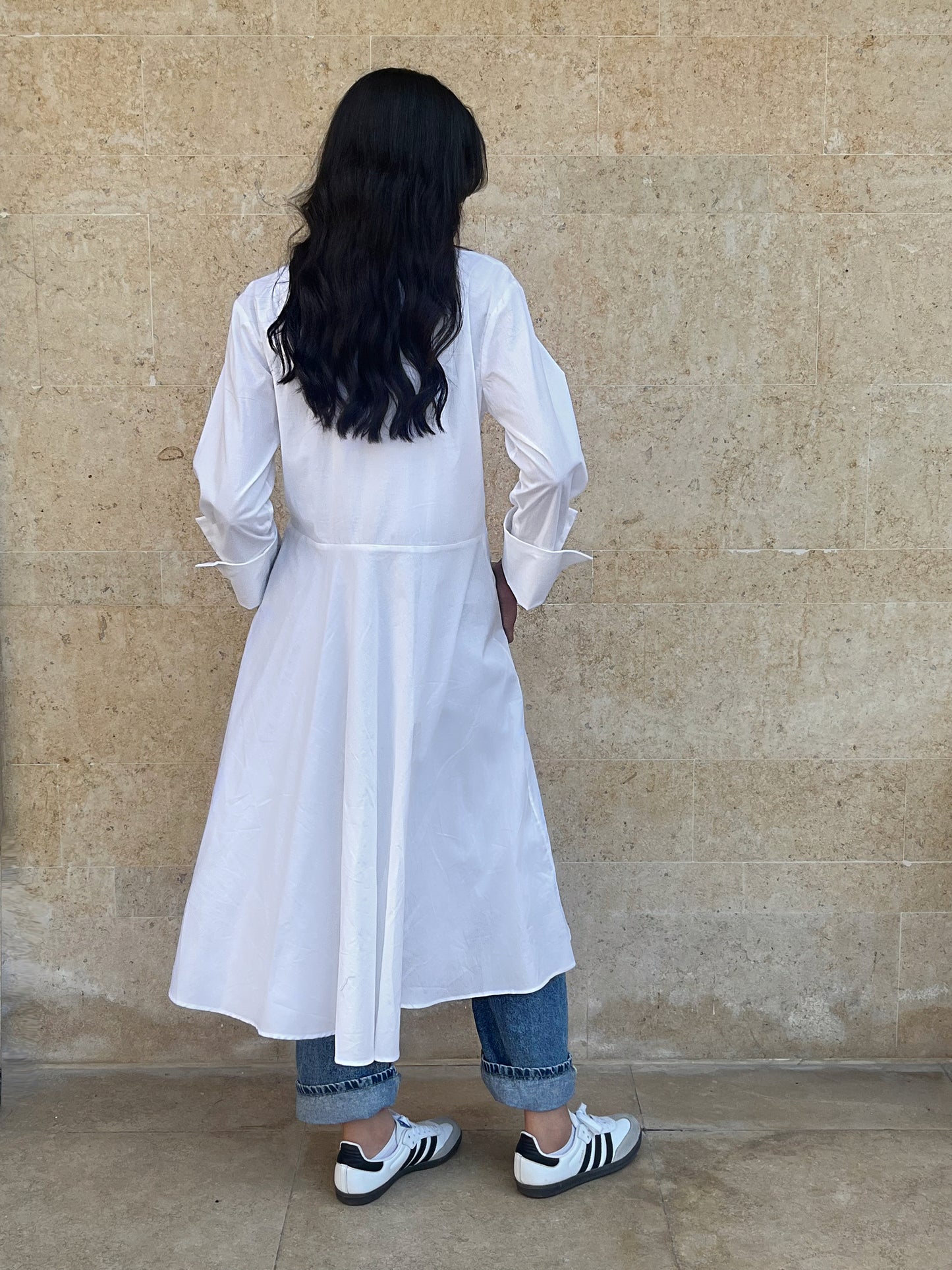 Ruffled White Shirt